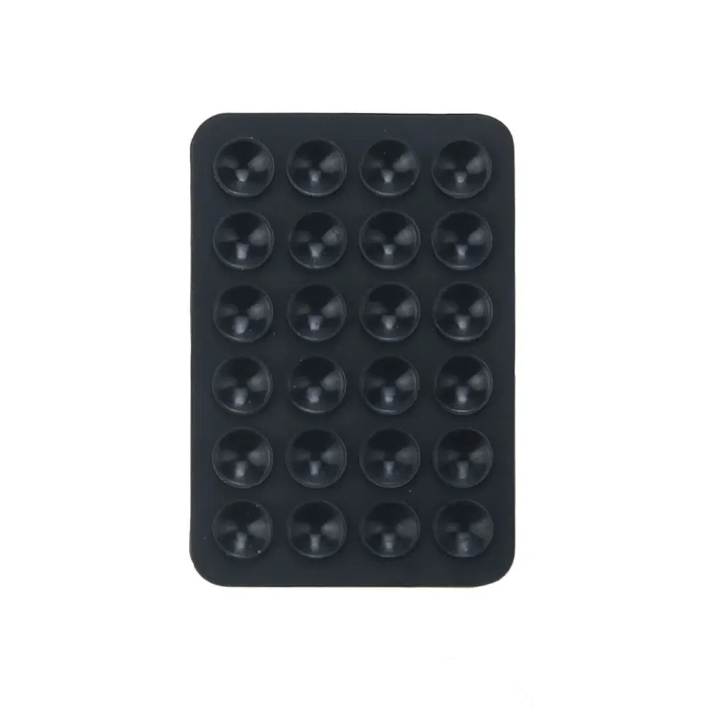 Color: light green - Silicone World Square Silicone Mobile Phone Fixing Suction Cup Car Mounted Bracket Phone Case Universal Anti Slip Suction Cup