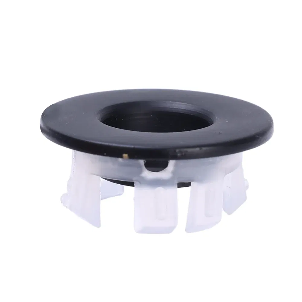 Color: Red - Bathroom Basin Faucet Sink Overflow Cover Brass Six-foot Ring Insert Replacement Hole Cover Cap Chrome Trim Bathroom Accessories