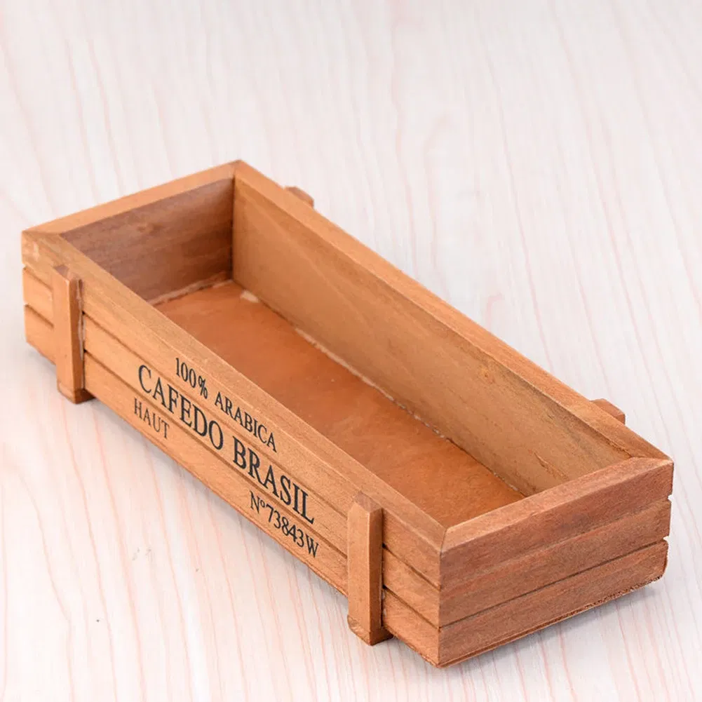 HOT SALES！！！New Arrival Wood Planter Box Garden Yard Rectangle Flower Succulent Container Plant Pot Wholesale Dropshipping