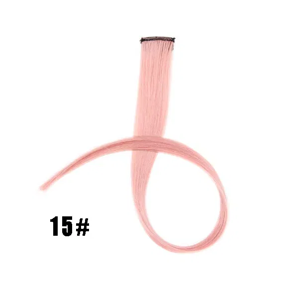 Color: P1B/613, Stretched Length: 22inches - Synthetic Clip-in Hair Extensions 22" Long Colorful Straight Hair Pieces Synthetic Hairpieces for Daily Festival Party