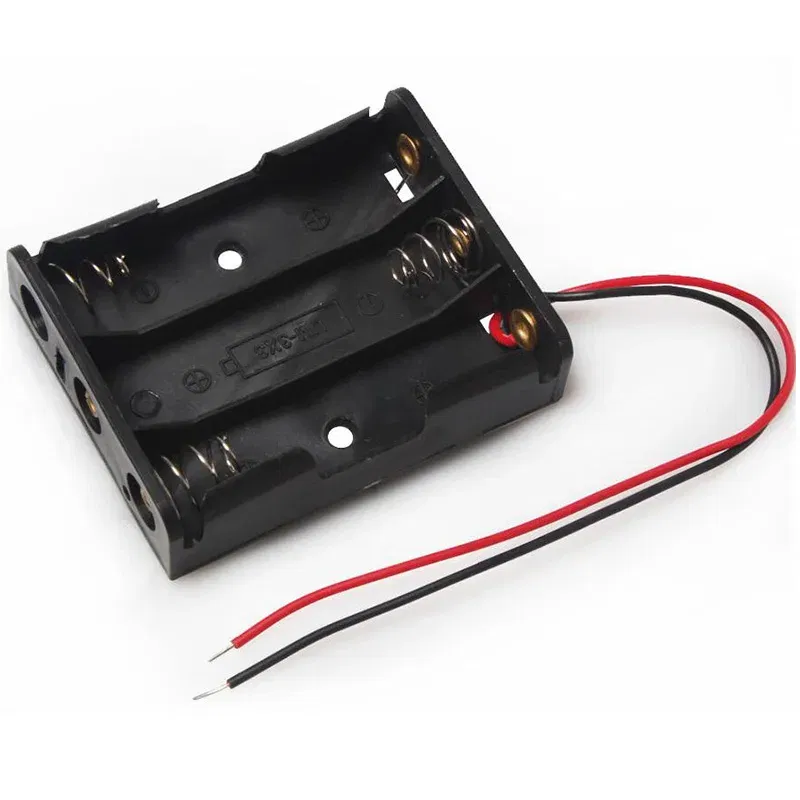 Color: WHITE - DIY New 1 2 3 4 6 8 Slots AA Battery Case Box AA LR6 HR6 Battery Holder Storage Case With Lead Wire Bateria Protection Container