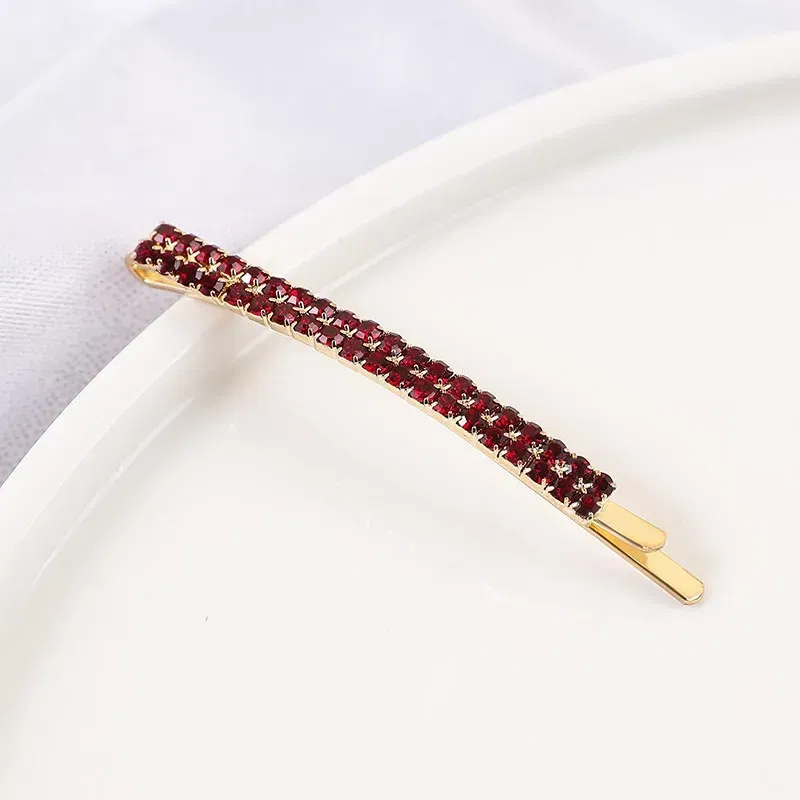 Color: Dark Khaki, Ships From: CHINA - 2020 New Elegant Rhinestone Hairpins Women Girls Hair Clips Pin Accessories Hair Ornaments Hairclip Hairgrip Barrettes Headdress