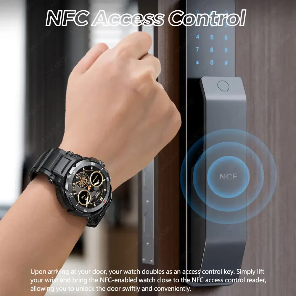 Color: WHITE - 2024 New 3 in 1 Smart Watch for Men With TWS Headset Rugged Bluetooth Call IP67 Waterproof Sport Fitness Tracker for Android iOS