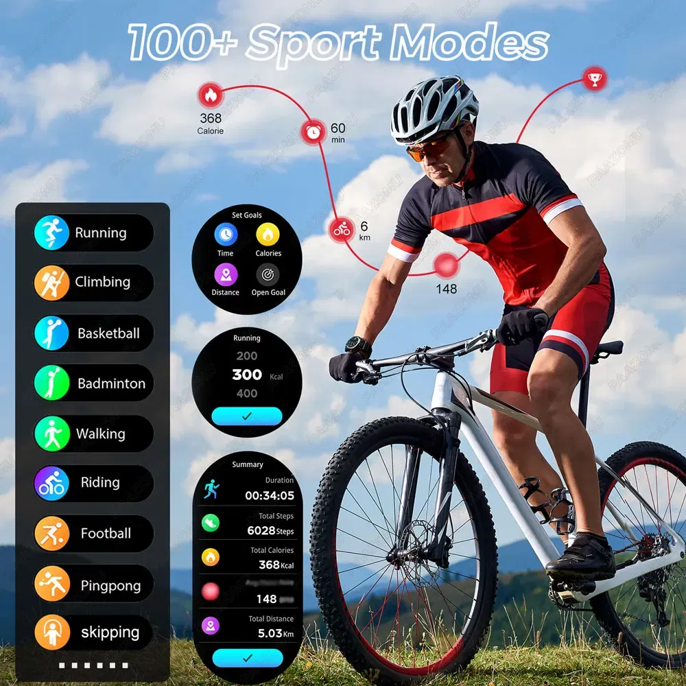 Color: WHITE - 2024 New 3 in 1 Smart Watch for Men With TWS Headset Rugged Bluetooth Call IP67 Waterproof Sport Fitness Tracker for Android iOS