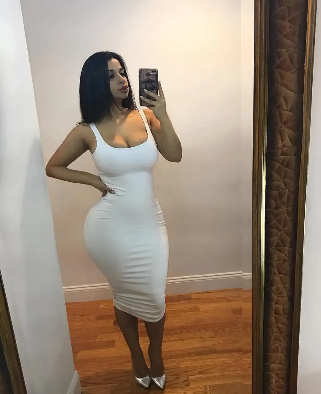 Color: WHITE, Size: XL - AliExpress Summer Sexy Tank Top Dress European and American Plus Size Women's Sleeveless midi Dress