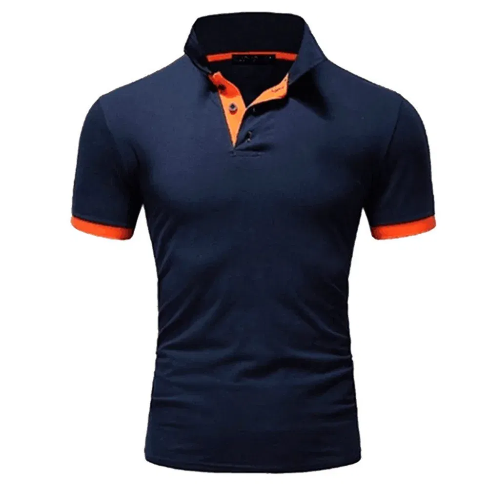 Color: black, Size: XXXL - Men's Short Sleeve Polo Shirts Casual Slim Fit Basic Designed Shirts Quick-drying Anti-wrinkle Tops