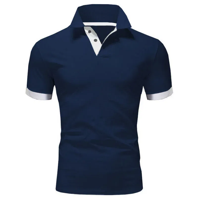 Color: black, Size: XXXL - Men's Short Sleeve Polo Shirts Casual Slim Fit Basic Designed Shirts Quick-drying Anti-wrinkle Tops
