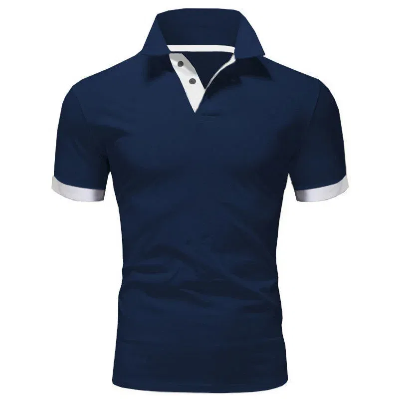 Color: black, Size: XXXL - Men's Short Sleeve Polo Shirts Casual Slim Fit Basic Designed Shirts Quick-drying Anti-wrinkle Tops