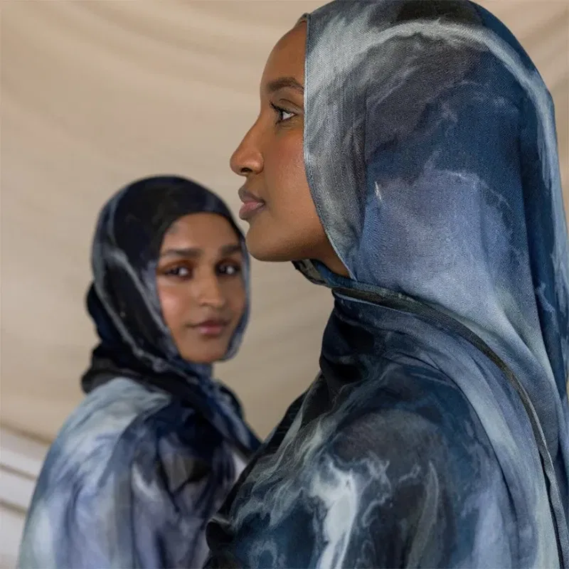 Color: wine red - 1Pcs Ramadan Hijab Leopard Print Women Bohemian Watercolor Soft Muslim Hijabs Floral Breathable Shawl Wrap Scarf Headscarf Warm