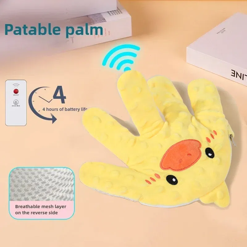 Color: Yellow - Newborn Baby Sleep Aid Palm Pillow Baby Soothing Palm Baby Sleep Aid Baby Calming Sleep Remote Control Toddler Palm Pillow
