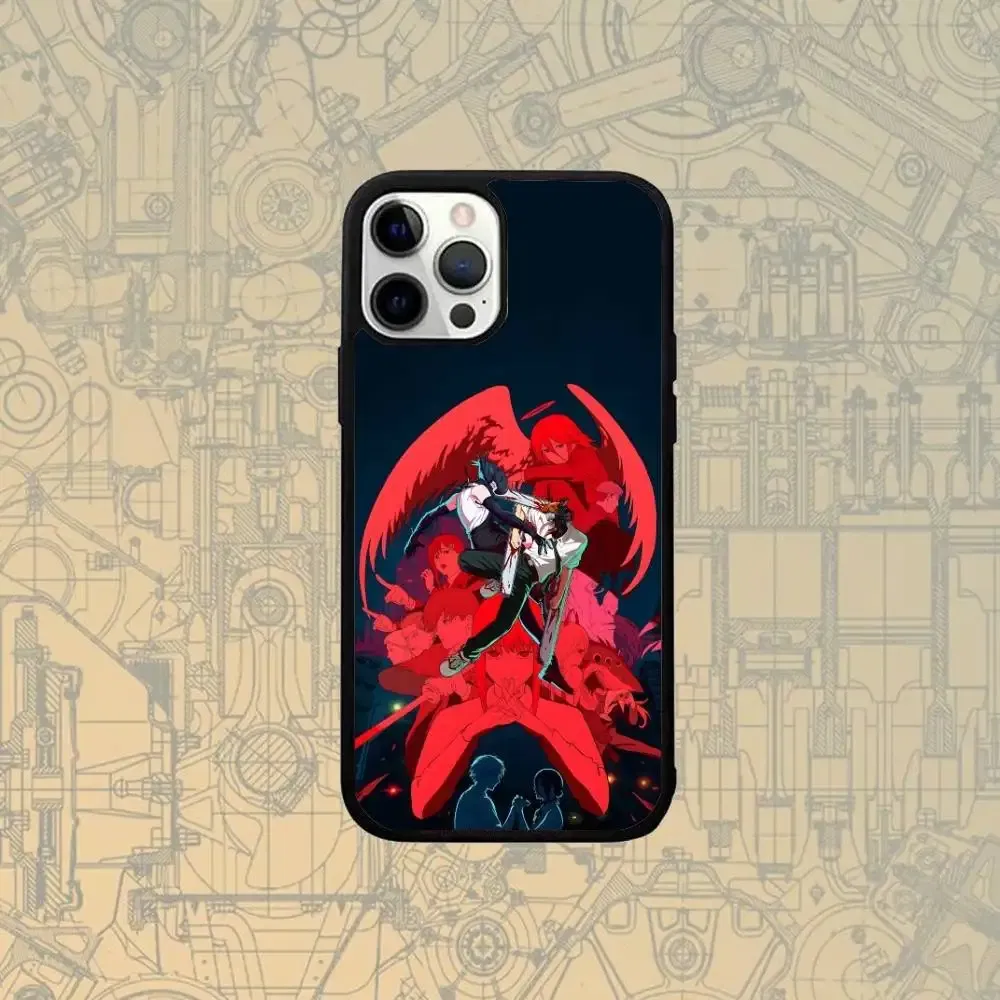 Color: Blue, Material: Leather - C-Chainsawman Reze Arc Movie Phone Case For IPhone 17,16,15,Pro,Max,Air,14,Plus,13,12,11 Magesafe Wireless Charge Cover