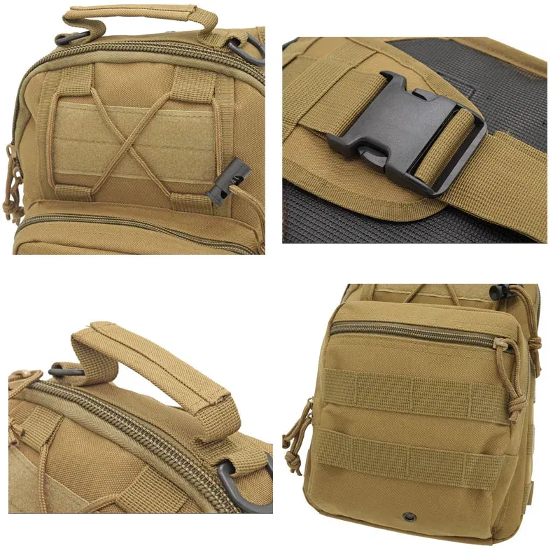 Color: Khaki - 2024 New Hiking Backpack Sports Climbing Tactical Backpack Camping Hunting Backpack Outdoor Fishing Shoulder Bag
