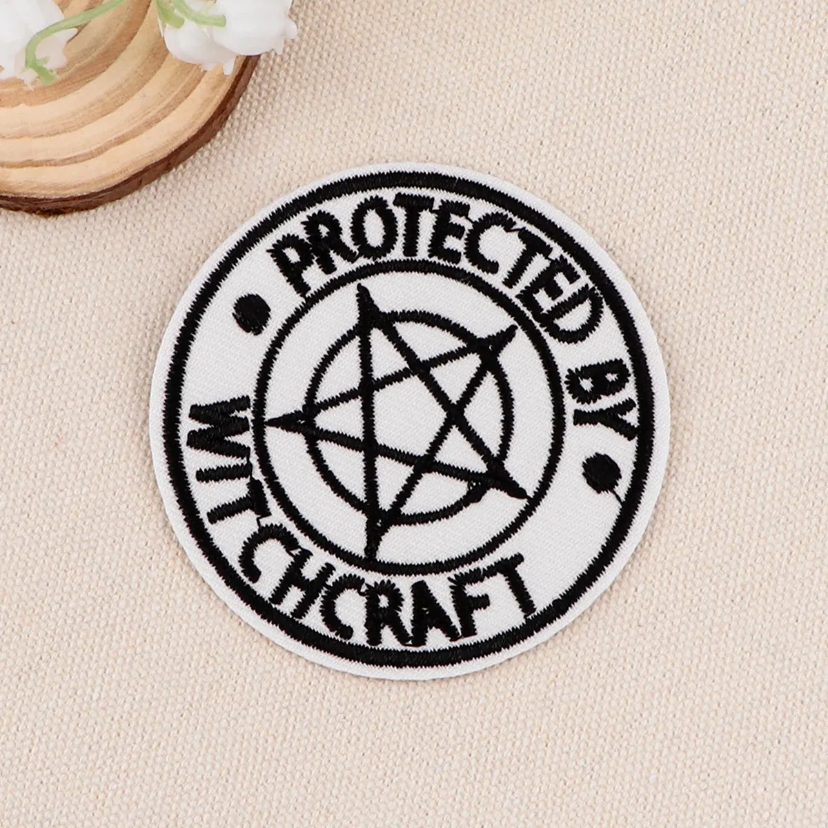 Witch Embroidery Patch Halloween Iron On Patches For Clothing Tarot Thermoadhesive Patches On Clothes DIY Sew Badges