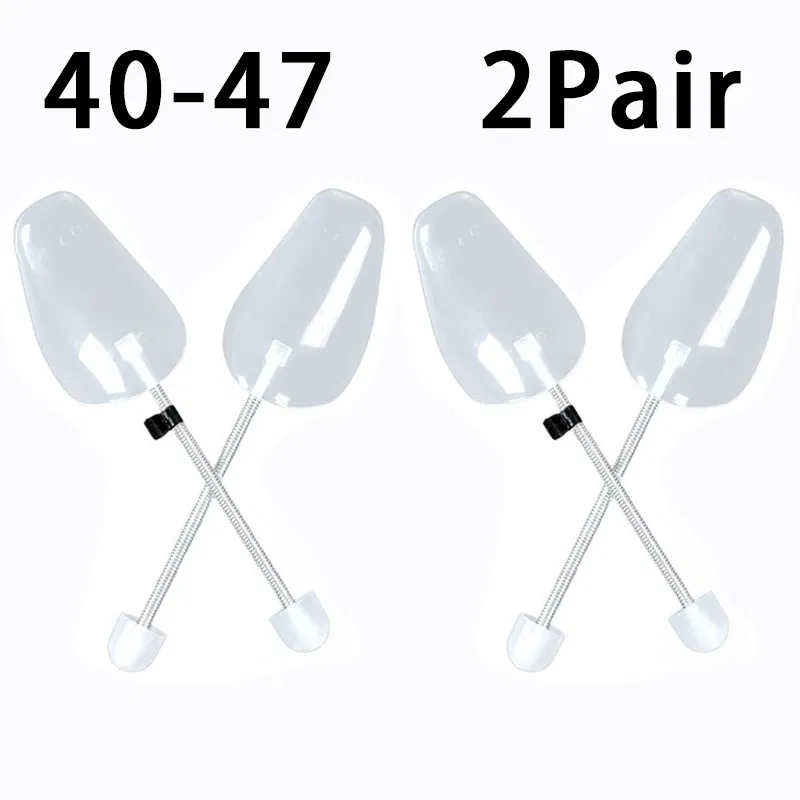 Color: Silver - 1Pair Spring-loaded qualitative shoe stretcher Anti-deformation Inner support Shoes expander Shaping Anti Wrinkle Shoe Lasts