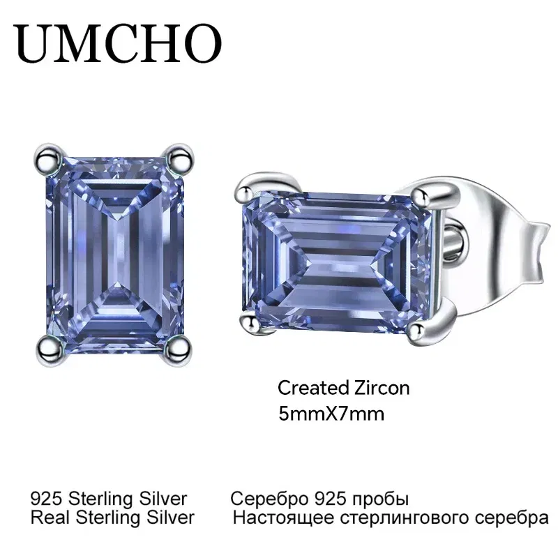 2 Pairs Tanzanite 925 Sterling Silver Earring Jewelry Sets Earring for Women