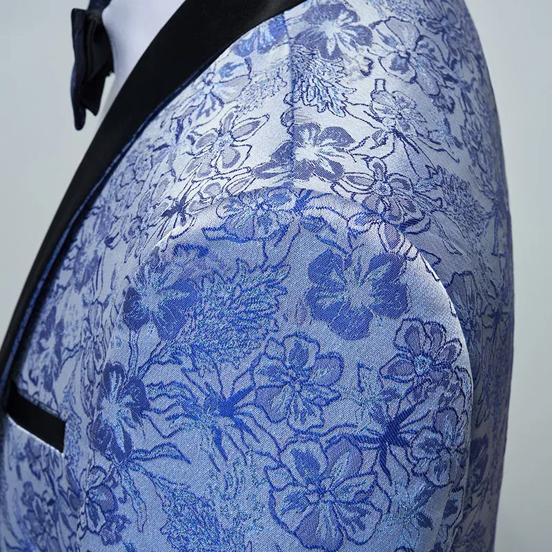 Color: GRAY, Size: 5XL - Men's  Evening Dress Bridegroom Suit British Wedding Business Casual Fashion Three-piece Set with Vest And Trousers Sizes M-6XL