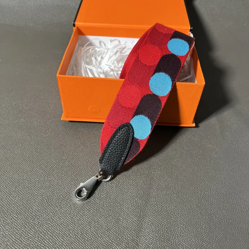 Color: Yellow, Size: 1/2" - Hand-Sewn Leather Woven Canvas Shoulder Strap 5cm Wide Wax Line Herbag Evelyn Replacement Bag Accessory