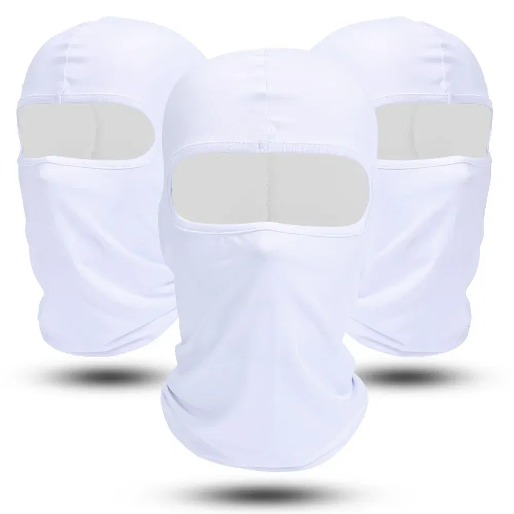 Color: Silver - Breathable Sports Balaclava Hat Quick-Dry Windproof Full Face Mask Headgear for Riding Running Ski Hiking Outdoor Face Cover Men