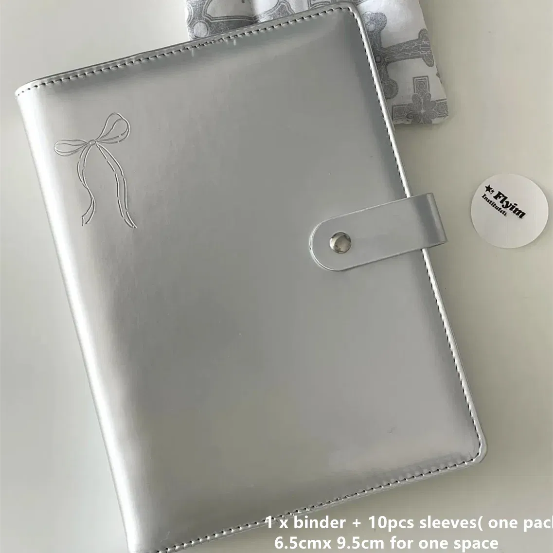 Color: Yellow - MINKYS PU Leather Silver A5 Kpop Photocards Collect Binder idol Photo Card Book Idol Storage Album Stationery