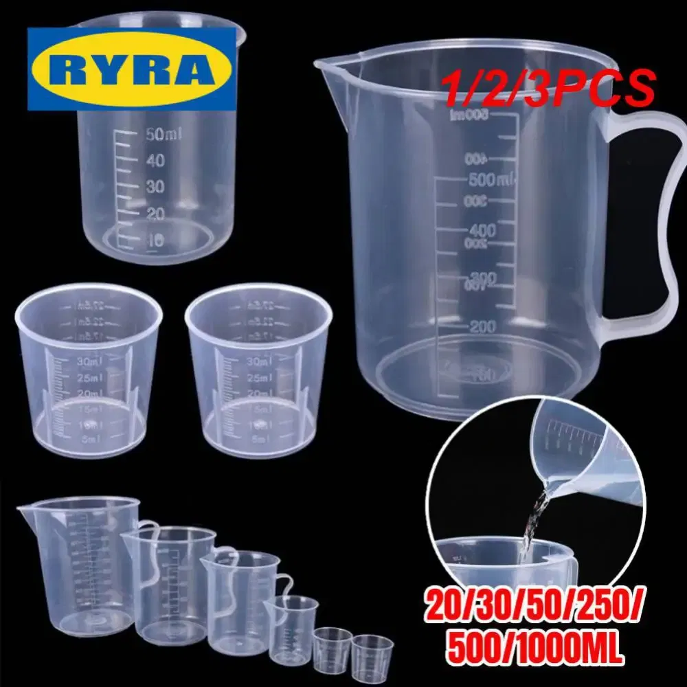 Color: Army Green, Ships From: CHINA - Clear Plastic Graduated Measuring Cupws Househould Portable Baking Beaker Liquid Measure Jug Transparent Cup Container