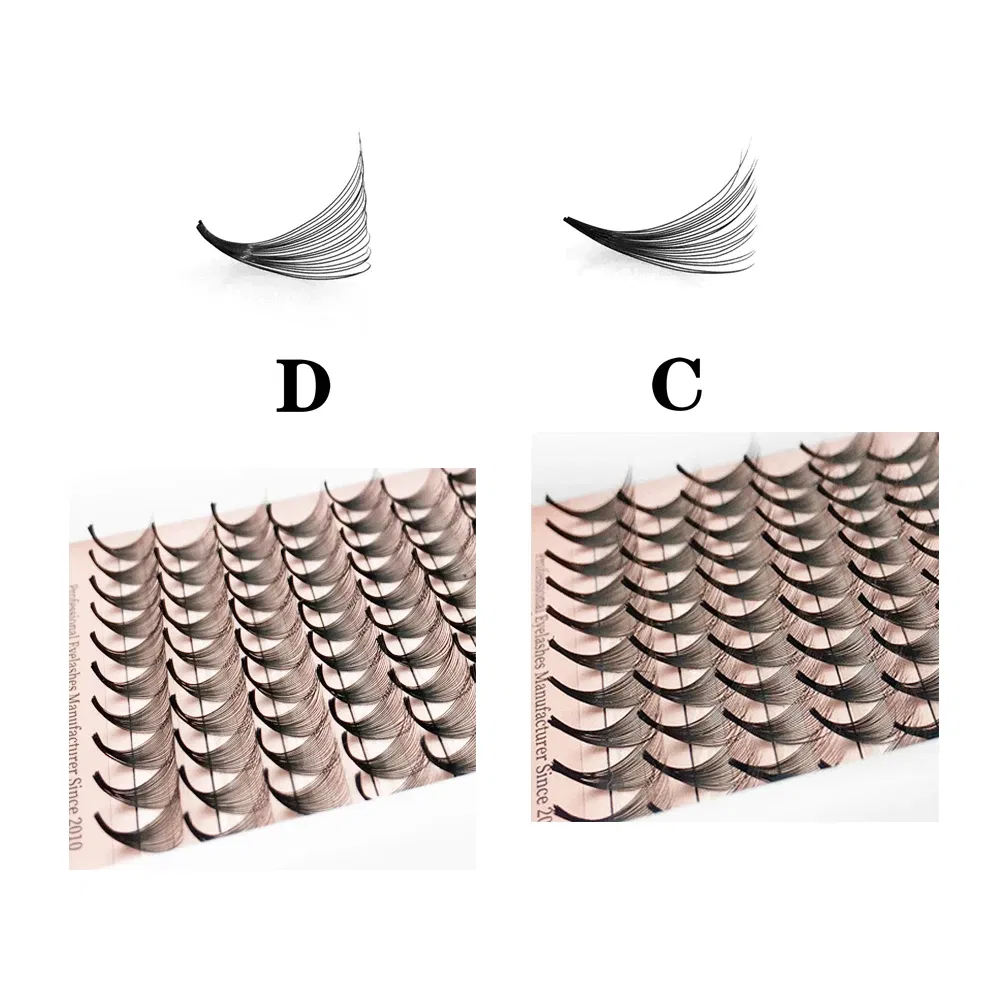 Color: Brushed Brass, Curl: D, Thickness: 0.07mm, Length: 14mm, Ships From: CHINA - Goddess 12D/14D/16D/20D Premade Fan Eyelash Extensions Natural Soft Russian Volume Lashes Faux Mink Individual Lash Extensions