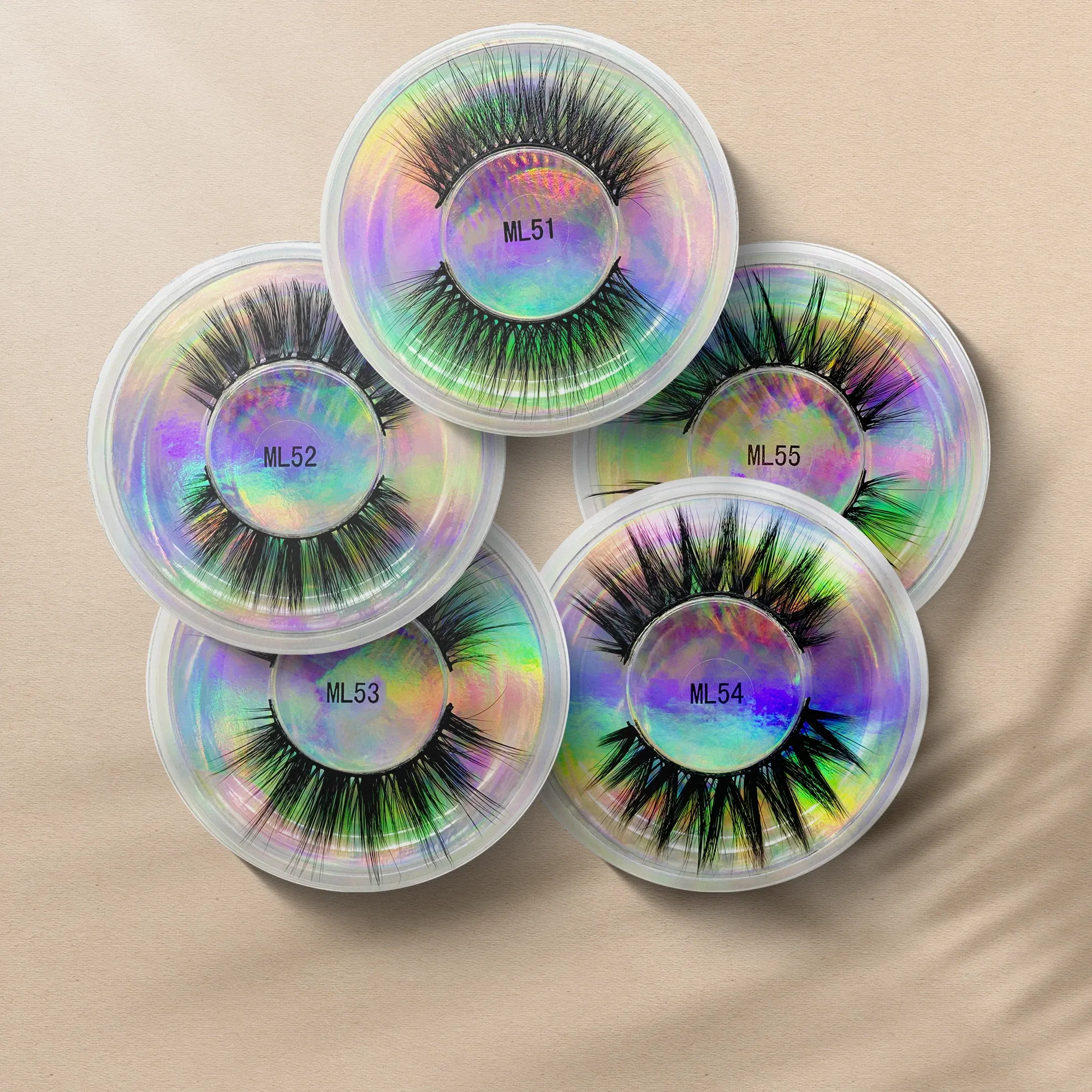 Color: Amy Green, Ships From: CHINA - Fake Eyelashes Wholesale Fluffy False Eyelashes Makeup Eyelash Extension Accessoires Faux Mink Lashes maquiagem