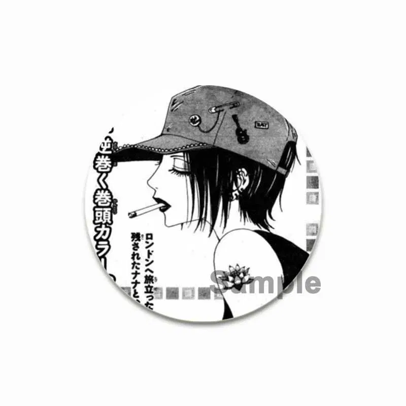 Anime Cartoon Figure Nana Brooches Cosplay Exquisit Badge for Collar Backpack Hat Accessory Handmade Enamel Pin