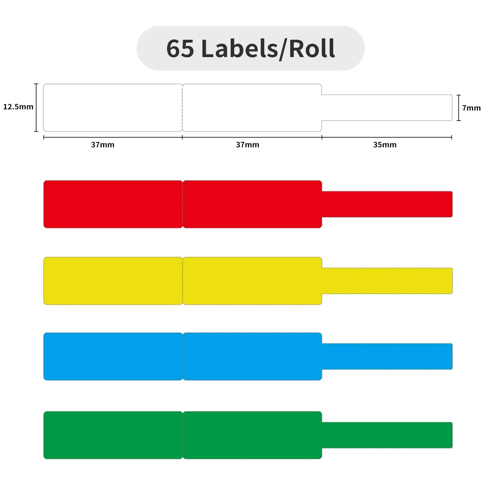 Color: green - NIIMBOT Sticker Self-adhesive Label Thermal Papers for D11 D101 D110 Mini Printer White Colorful Waterproof Cable Tape Rolls