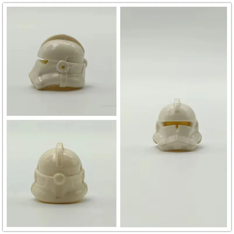 Color: green - 1Pcs Star Wars Clone Trooper Helmet Building Block Mini Action Figure Toys