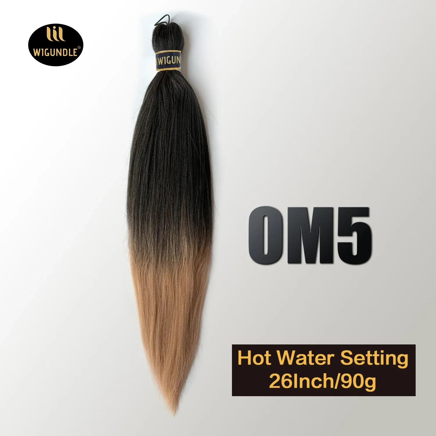 Color: T1/27, Stretched Length: 26inches, Bulk Buy: 3Pcs/Lot - Kanekalon 26inch Hot Water Set Pre Stretched Jumbo Braiding Hair Box Twist Braids Synthetic Hair Extensions For Women Soft Yaki