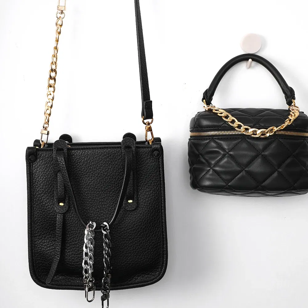 Color: Bronze - 20cm Bag Chain Accessory Gold Shoulder Bag Extension Chain Metal Bag Chain Strap Crossbody Bag Parts Belt Chain Bags Gold Black