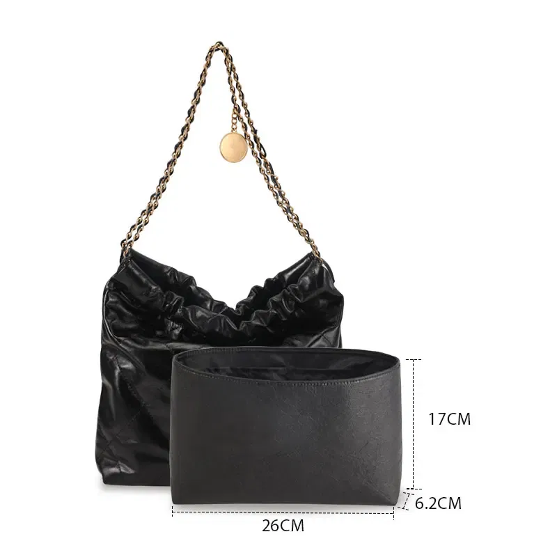 Color: Chocolate - HAVREDELUXE Anti-wear Buckle For Chanel Style22 Garbage Bag Organizer Ultra-light Reject Wear Non-destructive Transformation