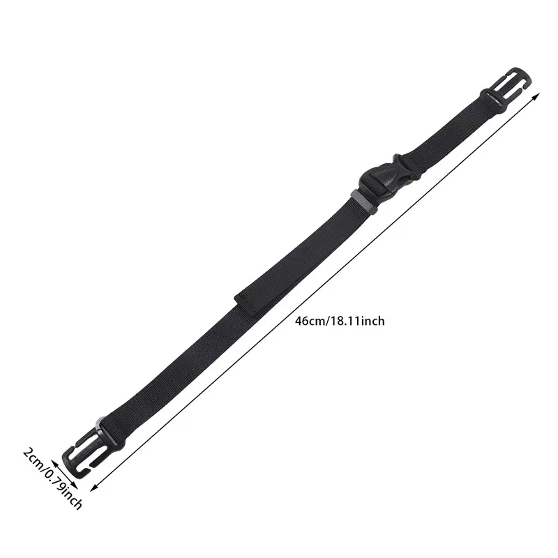 Color: Chocolate - Adjustable Backpack Chest Strap Outdoor Travel Sternum Harness Webbing Buckled Anti Slip Nylon Bag Belt Backpack Accessories