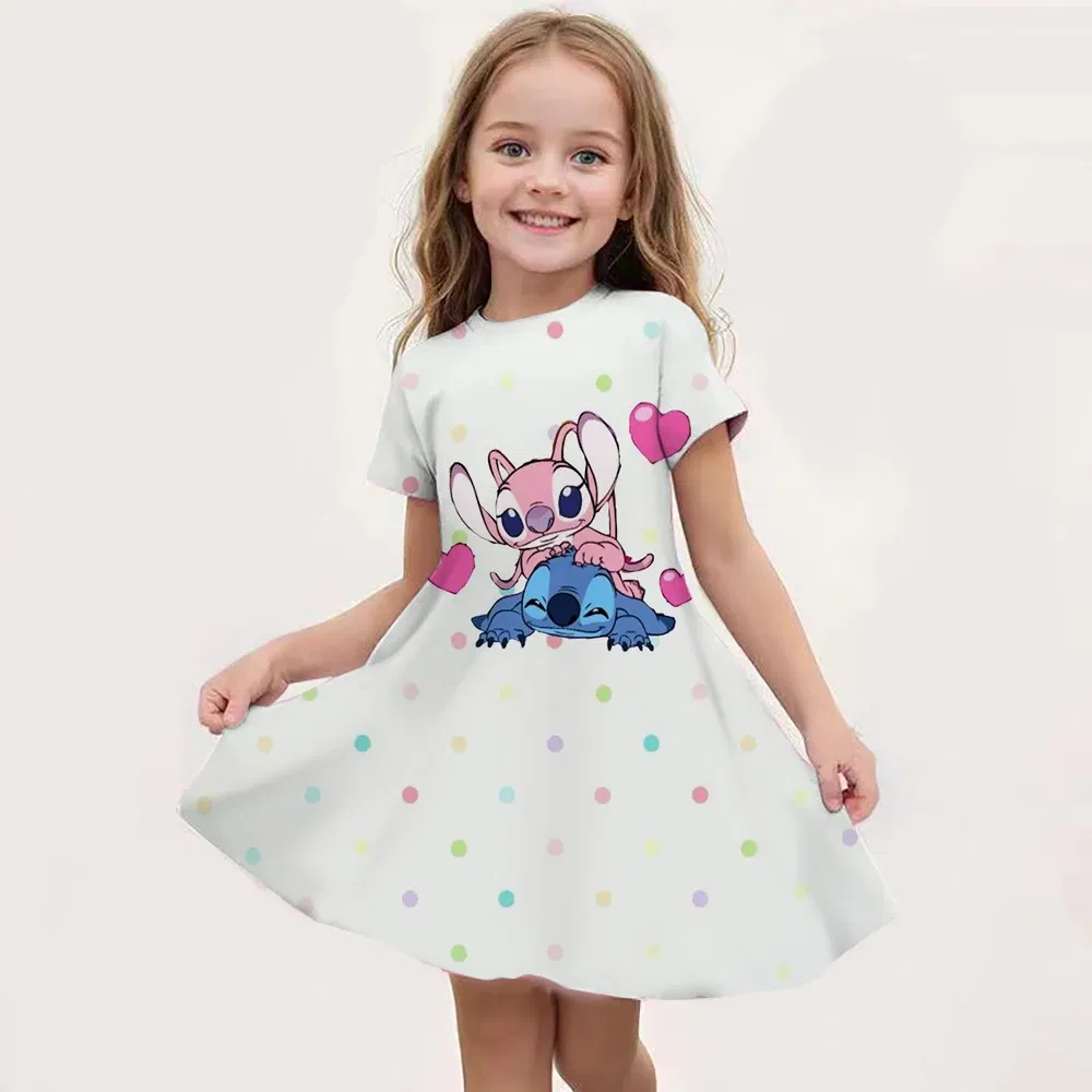 Color: Blue, Ships From: CHINA, Kid Size: 4 - Hot Sale Kids Girl Cosplay Snow Queen Top Disney Lilo & Stitch Princess Dress for 2-14 Years Girls Birthday Party Dresses