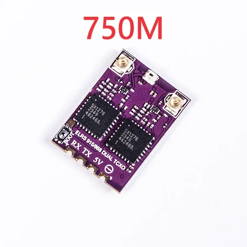Color: Red - 5PCS ES900 DUAL RX ELRS Diversity Receiver 915MHz / 868MHz /750MHz  Built-in TCXO for RC Airplane FPV Long Range Drone