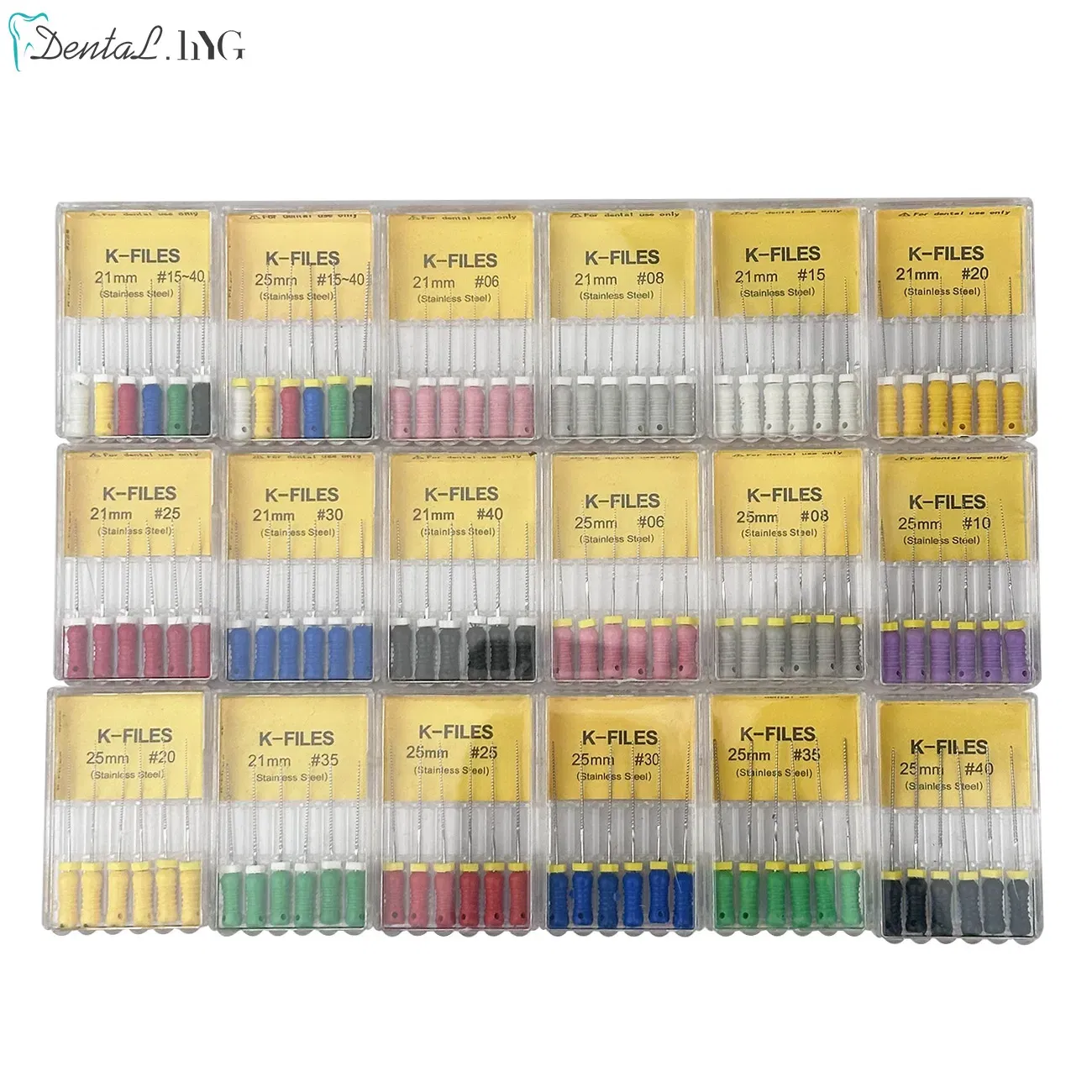 Color: Multicolour - Dental Tools Root Cannal Endo K File 21mm 25mm Stainless Steel Endodontic Instruments Dentist Dentistry Odontologia