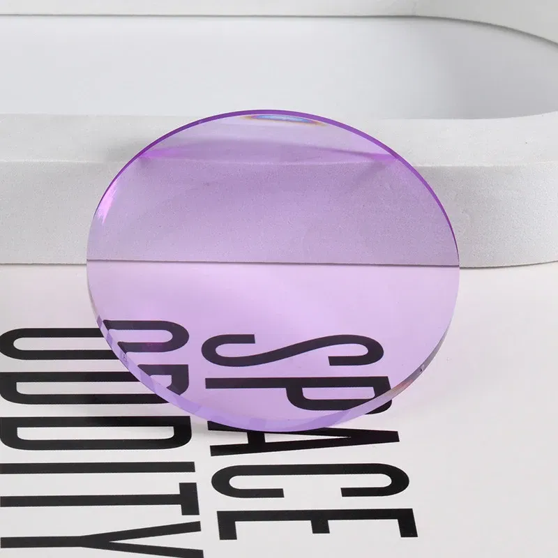 Lenses Color: Red, Lens Index: 1.56 - Aspherical Non-polarized Sunglasses Lens 1.56/1.61/1.67 Anti-blue Light CR39 Resin HD Driving Prescription Lens Man Woman 1 Pair