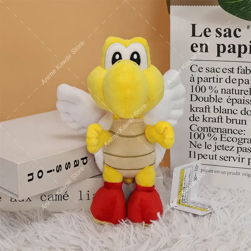 Color: MAROON - Super Mario Plush Toy Koopa Troopas Red Green Turtle Tortoise Kawaii Dry Bones Stuffed Animal Doll for Children Christmas Gifts