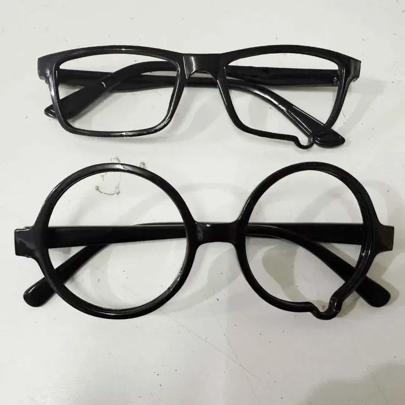 Frame Color: Brown - Japanese Anime Y2K Teardrop Cosplay Small Square Glasses Women's Retro Harajuku Glasses Clear Blue Light Blocking Eyewears