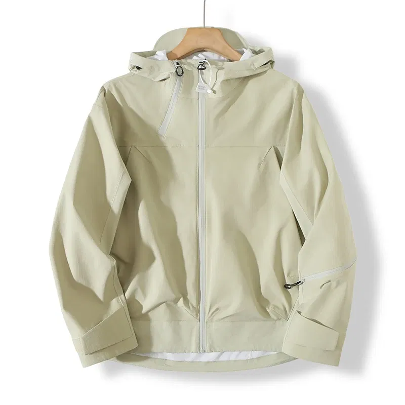 Color: Khaki, Size: XXL - 2025 ARC Outdoor Cycling, Camping, Fishing, Leisure Mountaineering, Windproof and Waterproof, Hiking, Sports and Fashion Jacket
