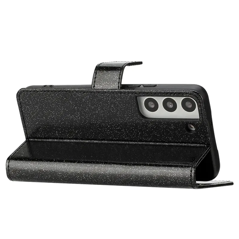 Color: Silver, Material: EVA - Glitter Diamond Wallet Leather Case For Samsung Galaxy A14 A15 A16 A35 A55 A34 A54 S25 Ultra S24 FE S23 S22 S21 S20 Plus