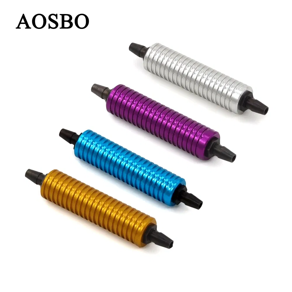 Color: Orange - HSP 80119 Fuel Tank Air Cooler Back Pressure for 1/8 1/10 Model RC Nitro Car Hpi Savage Revo Buggy Nitro Car