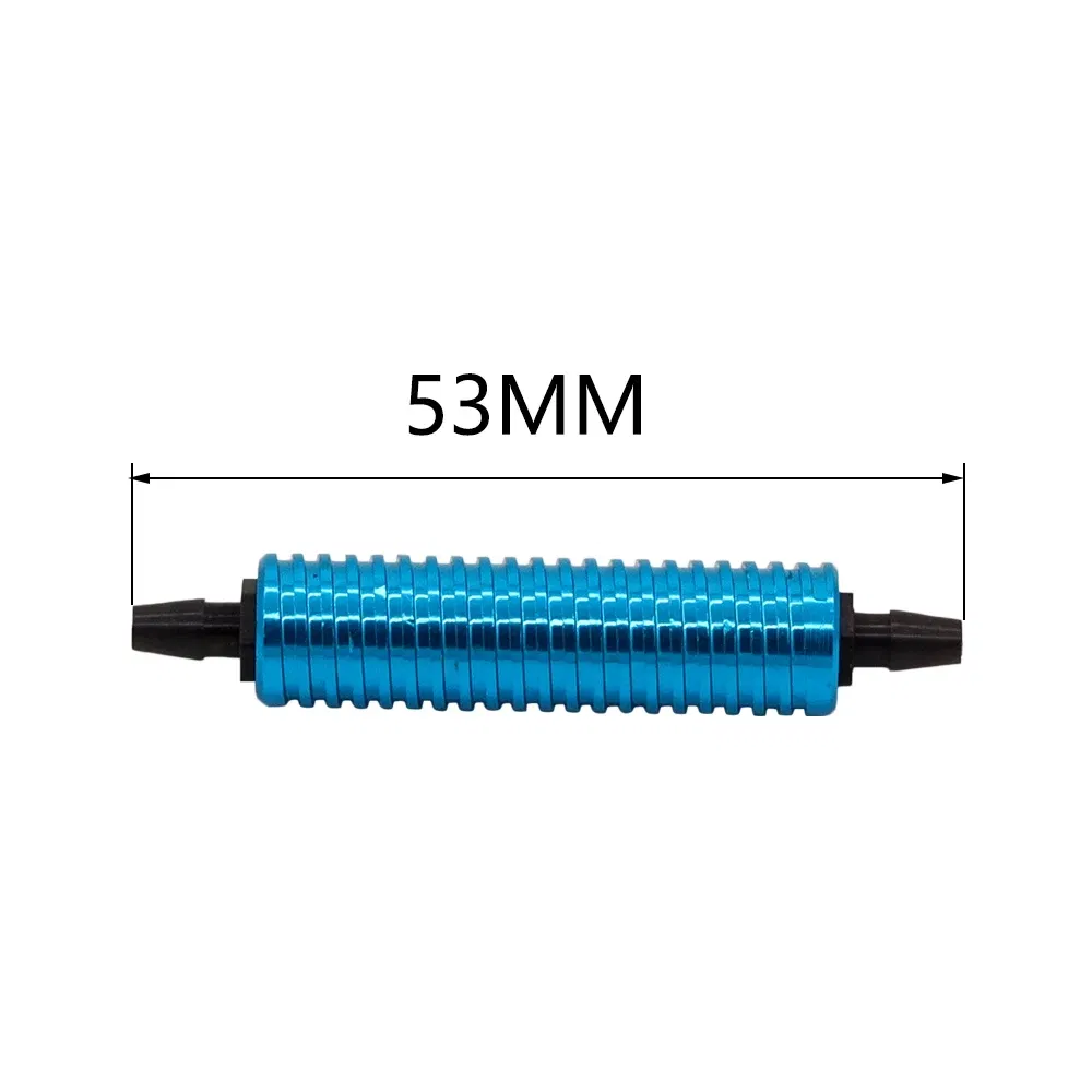 Color: Orange - HSP 80119 Fuel Tank Air Cooler Back Pressure for 1/8 1/10 Model RC Nitro Car Hpi Savage Revo Buggy Nitro Car
