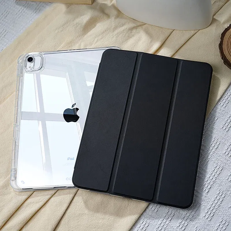 Color: black, Size: 12.4 - For 2025 iPad Air 11 Case iPad 10th Generation  11th A16  9th  Cover Gen  iPad Pro11 4 5 10.9in 12.9 M2 M3 M4 Pencil Holder Case