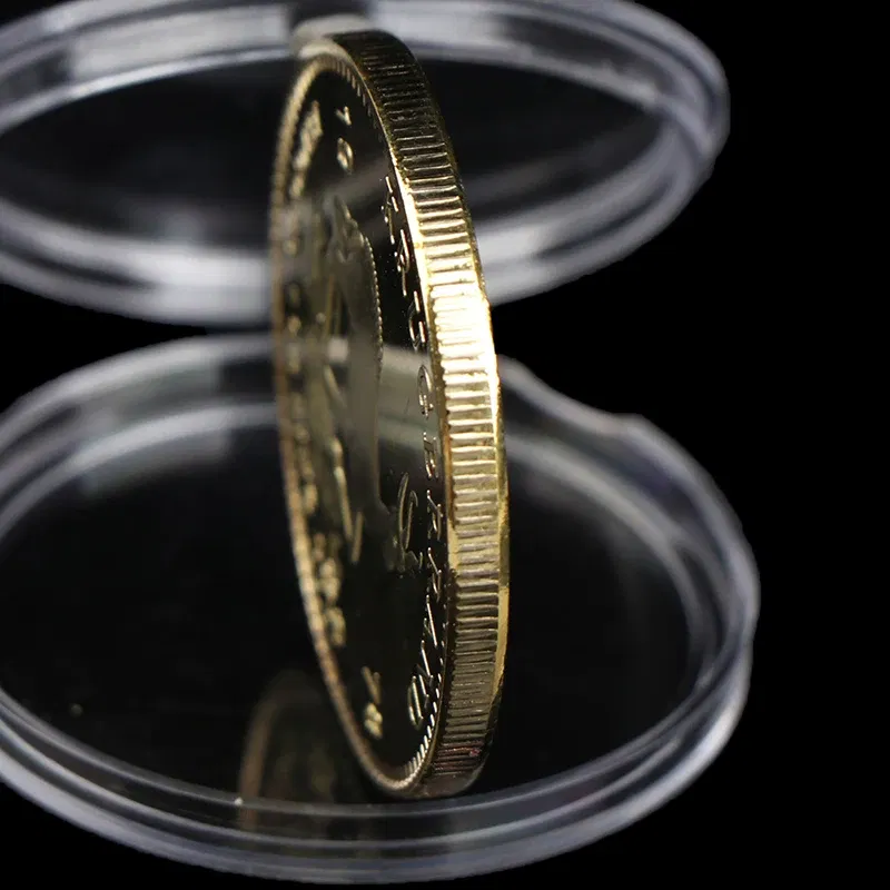 Color: Dark Khaki - 1PC 1974/1978/2021 South African Gold Krugerrand Coin 4cm Gold Coin Replica Cosplay Prop