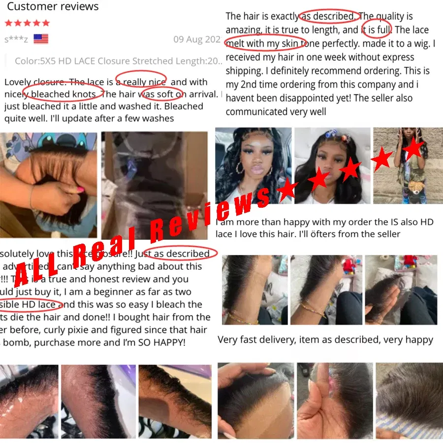 Color: Yellow, Material Grade: Remy Hair, Stretched Length: 16inches - Eva 5x5 Hd Lace Closure Straight 13x4 Lace Frontal Closure Hand Tied Human Hair Closures Free Part Hd Lace Closure Pre Plucked