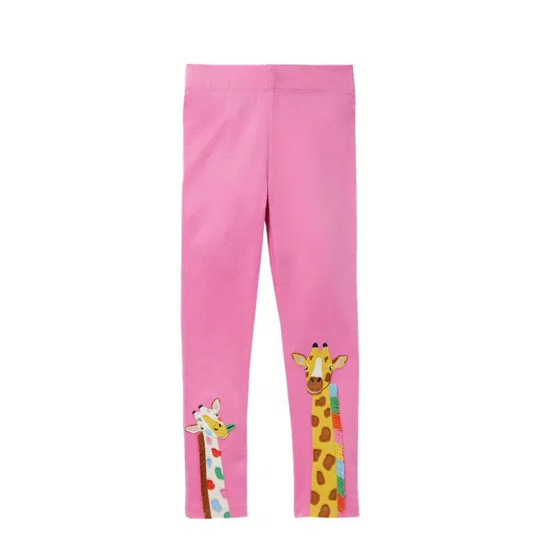 Color: Pink, Kid Size: 5T - Jumping Meters New Arrival Girls Leggings Pant With Bee Embroidery Fashion Stripe Kids Skinny Pants Toddler Kids Pencil Pant