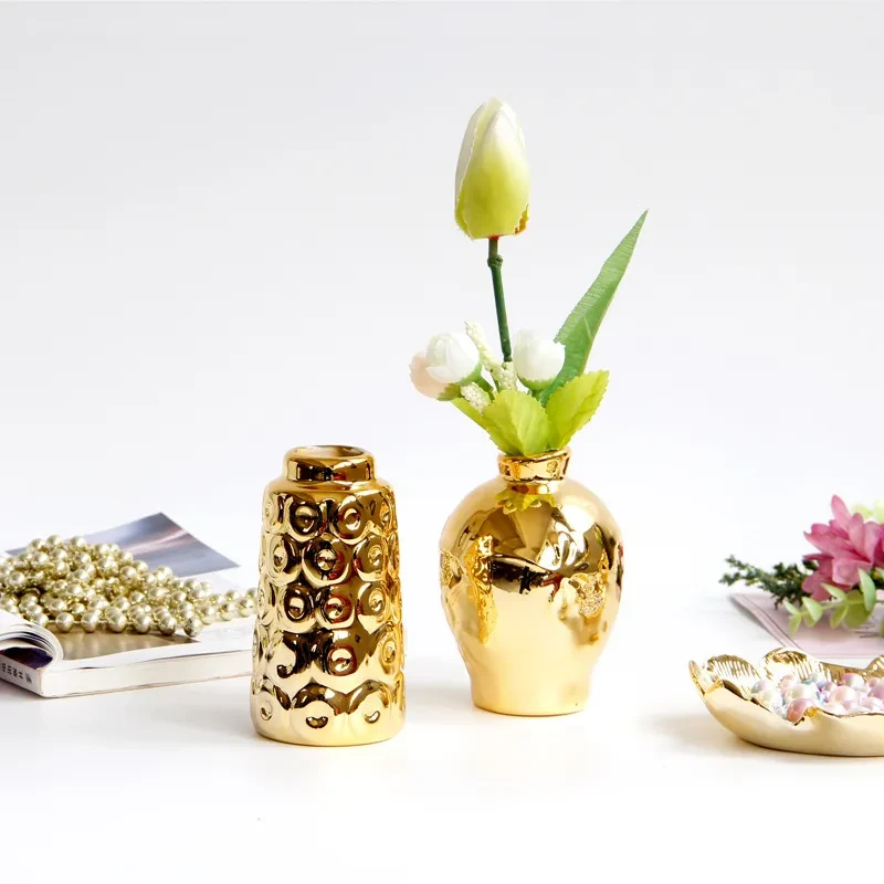 Small Gold Vase