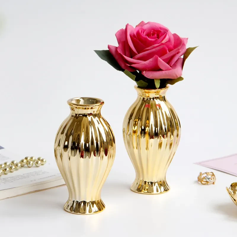 Small Gold Vase