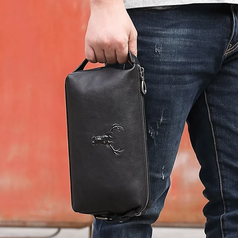 Mens Leather Toiletry Bag